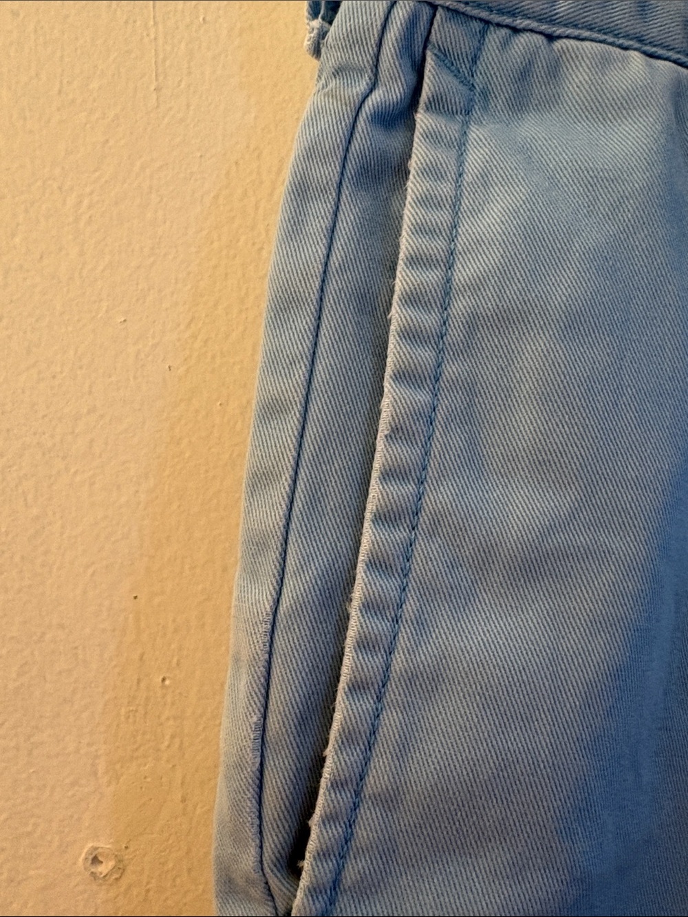 J. Crew Light Blue Flat-Front Men's Shorts - Picture 4 of 5